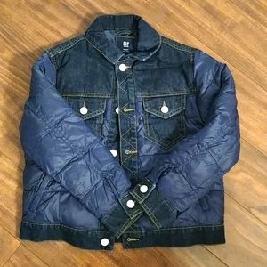 Gap denim puffer Jacket size M (8-9yrs)